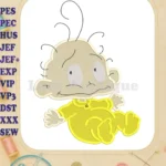 Dil Pickles Rugrats Fill Embroidery Design - Instant Download