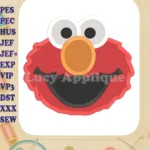 Elmo Head Fill Machine Embroidery Design - Instant Download