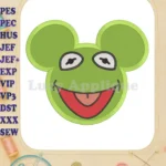 Kermit Sesame Street Ears Fill Machine Embroidery Design - Instant Download