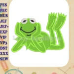 Kermit the Frog Sesame Street Fill Machine Embroidery Design - Instant Download