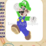 Luigi Super Mario Fill Machine 03 Embroidery Design - Instant Download