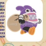 Nabbit Super Mario Fill Machine Embroidery Design - Instant Download