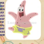 Patrick Star Spongebob Fill Embroidery Design 01 - Instant Download