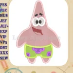 Patrick Star Spongebob Fill Machine Embroidery Design - Instant Download