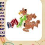 Scooby Doo With Shaggy Rogers Applique Design 02 - Instant Download