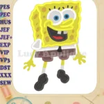 Sponge Bob Fill Machine Embroidery Design - Instant Download