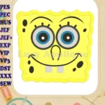 Spongebob Squarepants Applique Embroidery Design - Instant Download