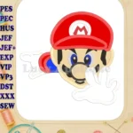 Super Mario Applique 02 Embroidery Design - Instant Download