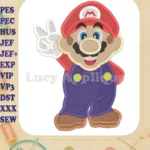 Super Mario Fill Machine Embroidery Design - Instant Download