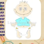Tommy Pickles Rugrats Applique Design 03 - Instant Download