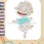 Tommy Pickles Rugrats Fill Embroidery Design 02 - Instant Download