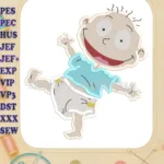 Tommy Pickles Rugrats Fill Embroidery Design 04 - Instant Download