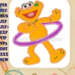 Zoe Sesame Street Applique Design 01 - Instant Download