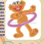 Zoe Sesame Street Fill Embroidery Design 01 - Instant Download