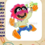 Animal Muppet Applique Design 01 - Instant Download