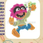 Animal Muppet Fill Embroidery Design 01 - Instant Download