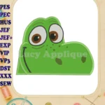 Arlo The Good Dinosaur Head Applique Embroidery Design - Instant Download