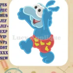 Baby Gonzo Muppet Babies Fill Embroidery Design 01 - Instant Download