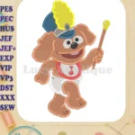 Baby Rowlf Muppet Babies Fill Embroidery Design 01 - Instant Download
