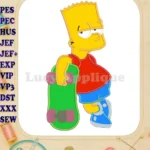 Bart The Simpsons Applique Design 01 - Instant Download