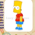 Bart The Simpsons Applique Design 02 - Instant Download
