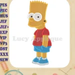 Bart The Simpsons Fill Embroidery Design 02 - Instant Download