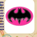 Batgirl Applique Embroidery Design - Instant Download