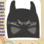 Batman Head Fill Machine Embroidery Design - Instant Download