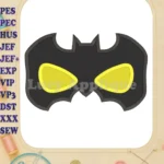 Batman Mask Fill Machine Embroidery Design - Instant Download