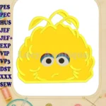Big Bird Muppet Applique Embroidery Design - Instant Download