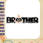 Brother Jack Jack Parr The Incredibles Applique Embroidery Design - Instant Download