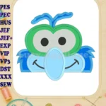 Gonzo Muppet Baby Head 02 Applique Embroidery Design - Instant Download