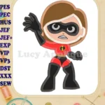Helen Parr The Incredibles Applique Embroidery Design - Instant Download