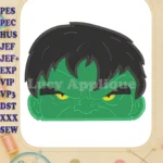Hulk Head Fill Machine Embroidery Design 2 - Instant Download