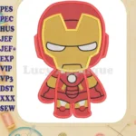 Iron Man Superhero Filled Embroidery Design 2 - Instant Download