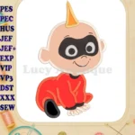 Jack Jack Parr The Incredibles Applique 03 Embroidery Design - Instant Download