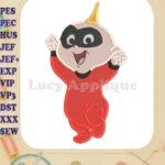 Jack Jack Parr The Incredibles Fill Machine 02 Embroidery Design - Instant Download