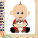 Jack Jack and Raccoon Incredibles Applique Embroidery Design - Instant Download