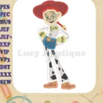 Jessie Toy Story Fill Machine Embroidery Design - Instant Download