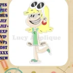 Leni Loud The Loud House Applique Design 01 - Instant Download