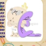 Lily Loud The Loud House Applique Design 01 - Instant Download