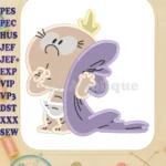 Lily Loud The Loud House Fill Embroidery Design 01 - Instant Download