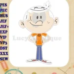 Lincoln Loud The Loud House Applique Design 01 - Instant Download