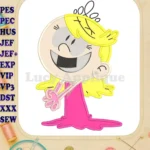 Lola Loud The Loud House Applique Design 01 - Instant Download