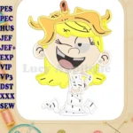 Lola Loud The Loud House Applique Design 02 - Instant Download