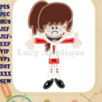Lynn Loud The Loud House Applique Design 01 - Instant Download