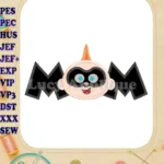 Mom Jack Jack Parr The Incredibles Applique Embroidery Design - Instant Download