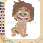 Spot The Good Dinosaur Fill Embroidery Design 04 - Instant Download