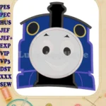 Thomas The Train Head Applique Embroidery Design 1 - Instant Download