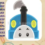 Thomas the Train Head Fill Machine Embroidery Design 2 - Instant Download